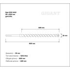 SDS MAX бур Gigant