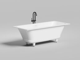 Ванна из искусственного камня Salini  Orlanda Axis Kit 170x75 103323M S-Stone белая матовая
