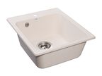 Кухонная мойка Granfest Quarz 42 см GF-Z17 белая
