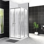 Душевой уголок BelBagno Uno 90x90 UNO-195-A-2-90-CH-CR стекло шиншилла, профиль хром, без поддона