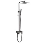 Душевая стойка Abber Daheim AF8216NGL с изливом, никель