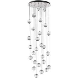 Подвесная каскадная люстра светодиодная Odeon Light Crystal 5007/120L