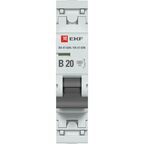Автоматический выключатель EKF Proxima ВА47-63 1P N B20 А 6 кА