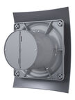 Вентилятор осевой DiCiTi Breeze 4C dark gray metal с обратным клапаном 220х175 мм d100 мм темно-серый