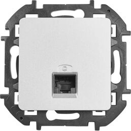 Розетка компьютерная RJ45 категория 5e UTP - Lexman Lilian - алюминий