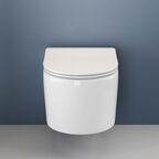 Унитаз подвесной Ceramica Nova Moments CN3003 с сиденьем микролифт, белый