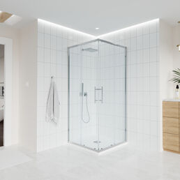 Душевой уголок Veconi Evo 110x90 E3-CH-11090-01-C9 стекло прозрачное, профиль хром, без поддона