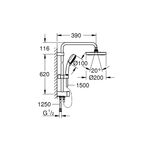 Душевая стойка Grohe New Tempesta Cosmopolitan 200 27394002