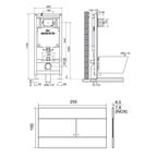 Инсталляция с кнопкой Oli Комлект Oli 80 + панель слива Slim