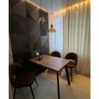 Стеновые панели декоративные из МДФ 3D / Цвет: шоколад / 4шт