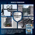 Грунт-эмаль 3 в 1 Hammerite гладкая цвет коричневый 0.75 л