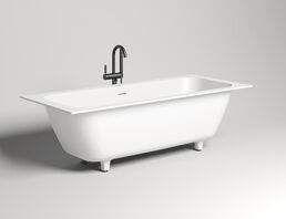 Ванна из искусственного камня Salini  Orlanda Axis Kit S-Stone 190х80 103321M белая матовая, встраиваемая
