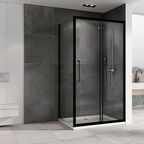 Душевой уголок 100x100 Abber Schwarzer Diamant AG30100BH-S100B , профиль черный
