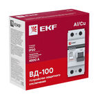 УЗО EKF PROxima ВД-100 16А 1P+N тип AC 10 мА 4,5 кА (elcb-2-16-10-em-pro)