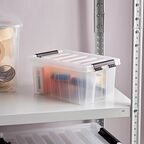 Контейнер Rox Box 34x23x16 см 8 л пластик с крышкой цвет прозрачный