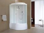 Душевая кабина Royal Bath 120х80 RB 8120BK1-M R стекло матовое, профиль белый