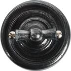 Выключатель Electraline одноклавишный серебряный век