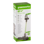 Пылесос вертикальный аккумуляторный Greenworks GD24SV2 24 В 1 л Li-Ion 1 АКБ и ЗУ (4701407UB)