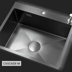 Многофункциональная кухонная мойка Esbano CASCADE-M 60 см оружейная сталь, с колландером