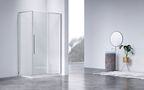 Душевой уголок Vincea Slim-N 100x90 VSR-4SN9010CL стекло прозрачное, профиль хром