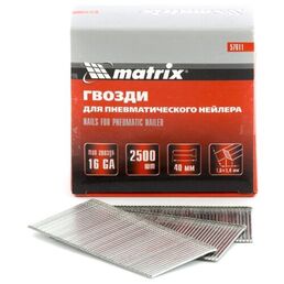 Гвозди matrix для пистолета, 57611, 40 мм, 2500 шт.