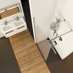 Боковая стенка Ravak Walk In Wall-100 v.200 bright alu+Transparent