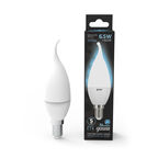 Светодиодная лампа Gauss LED Candle tailed E14 6.5W 4100K 1/10/50