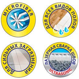 Сменная насадка из микрофибры Hausmann для швабры HM-45