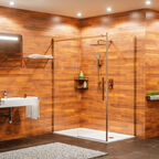 Душевой уголок Wasserkraft Alme 15R36 140x90 без поддона, стекло прозрачное, профиль хром