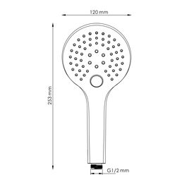 Лейка 3-функциональная Wasserkraft серебряный 12х6х25,3 см