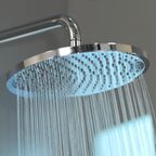 Душевая стойка Hansgrohe Crometta S 240 1jet Showerpipe 27320000 с термостатом и изливом, белая, хром