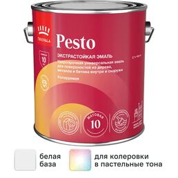 Эмаль Tikkurila Pesto 10 матовая цвет белый 2.7 л