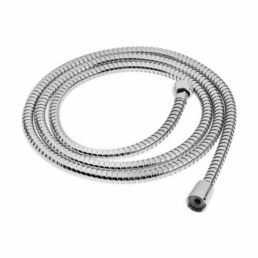 Душевой шланг Z51PS, 200 см, цинковые гайки 1/2", пластиковая втулка, нерж. сталь, хром, Имп/Имп