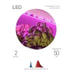 Светодиодная лента для растений Эра fito 2 м 18 Вт 220 В 1800 красно-синего спектра фиолетовый свет влагостойкая