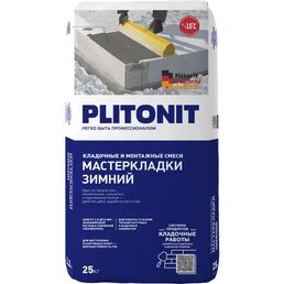 Кладочная смесь Plitonit Мастер кладки зимний 25 кг