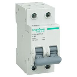 Автоматический выключатель Systeme Electric City9 Set C9F36232 2P С32 А 6 кА
