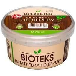 Шпатлевка ТЕКС BIOTEKS по дереву, белый, 0.75 кг