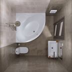 Акриловая ванна Тритон Грация 140x140