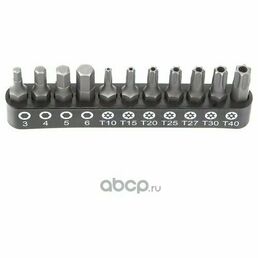 Licota - Набор бит 1/4 25 мм на держателе TORX c отв. HEX LICOTA ALK8009BIT2CK