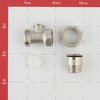 Клапан запорный Stout 3/4 НР(ш) х 3/4 ВР(г) для радиатора (SVL 1176 000020)