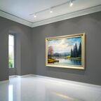 Краска водоэмульсионная для стен и потолков износостойкая матовая Profipaints SILVER INTERIOR VISION 0.9л , Мрачное небо