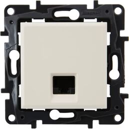 Розетка компьютерная RJ45 категория 5e UTP - Legrand Structura - слоновая кость