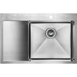 Мойка кухонная Paulmark Atlan PM217851-BSR 51 брашированная сталь