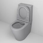 Унитаз напольный с бачком Grossman Color GR-4480GLMS светло-серый матовый, с крышкой микролифт