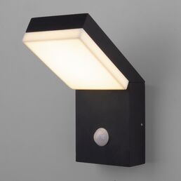 Настеный светильник уличный светодиодный с датчиком движения IP54 Elektrostandard Sensor 1541 TECHNO LED черный