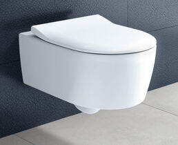 Унитаз подвесной Villeroy&Boch Avento Rimless Pack 5656RS01 с крышкой