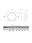 Вентилятор осевой Era Disc 4 159х159 мм d100 мм белый