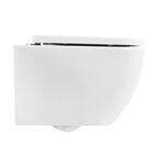Подвесной унитаз BelBagno Alpina BB10100CHR/SC безободковый, с крышкой микролифт, белый