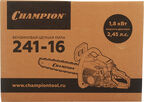 Бензопила Champion 241 2,45 л.с. 16" шаг 3/8" паз 1,3 мм 56 звеньев