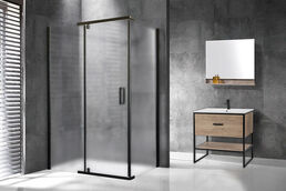 Душевой уголок Royal Bath 130х90 RB HPVD-C-BL стекло матовое, профиль черный